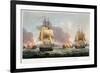 Sir J. T. Duckworth's Action off St. Domingo, February 6th 1806-Thomas Whitcombe-Framed Giclee Print