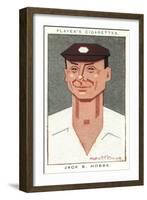 Sir Jack Hobbs - English Cricketer-Alick P.f. Ritchie-Framed Art Print