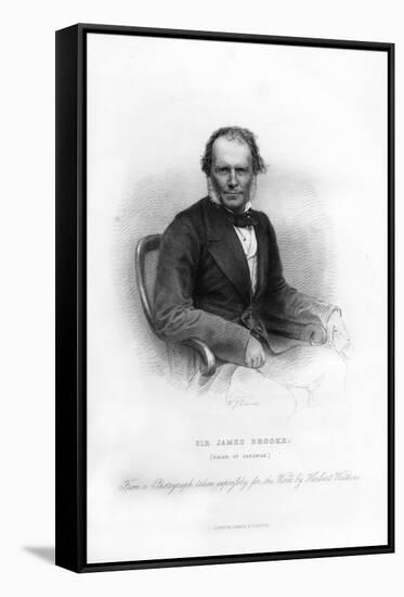 Sir James Brooke, Rajah of Sarawak, 19th Century-WJ Edwards-Framed Stretched Canvas