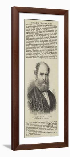 Sir James Falshaw, Baronet, Lord Provost of Edinburgh-null-Framed Giclee Print