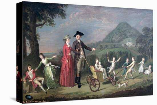 Sir James Hunter Blair, 1st Bart., with His Wife and Nine of their Fourteen Children, 1785-David Allan-Stretched Canvas