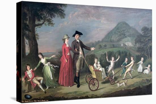 Sir James Hunter Blair, 1st Bart., with His Wife and Nine of their Fourteen Children, 1785-David Allan-Stretched Canvas