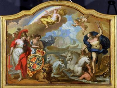Allegory of the Power of Great Britain by Sea, Design for a Decorative Panel