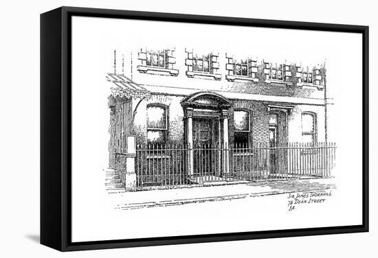 Sir James Thornhill's House, 75 Dean Street, London, 1912-Frederick Adcock-Framed Stretched Canvas