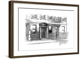 Sir James Thornhill's House, 75 Dean Street, London, 1912-Frederick Adcock-Framed Giclee Print