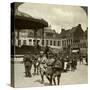 Sir James Willcocks with General Nanten, Market Square, Merville, France, World War I, 1914-1915-null-Stretched Canvas
