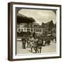 Sir James Willcocks with General Nanten, Market Square, Merville, France, World War I, 1914-1915-null-Framed Photographic Print