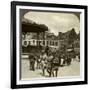 Sir James Willcocks with General Nanten, Market Square, Merville, France, World War I, 1914-1915-null-Framed Photographic Print