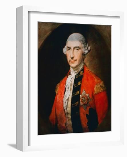 Sir Jeffery Amherst-Thomas Gainsborough-Framed Giclee Print