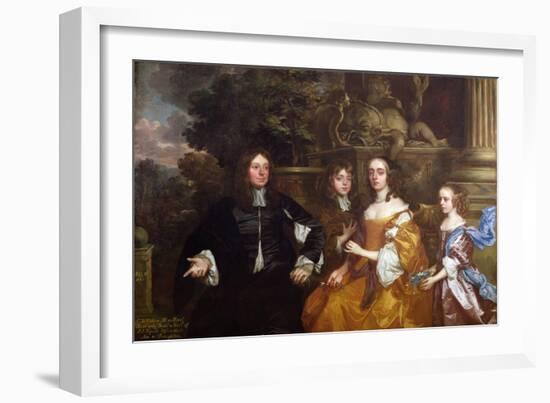 Sir John Cotton and His Family, 1660-Sir Peter Lely-Framed Giclee Print