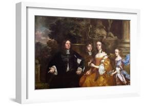 Sir John Cotton and His Family, 1660-Sir Peter Lely-Framed Giclee Print