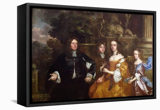 Sir John Cotton and His Family, 1660-Sir Peter Lely-Framed Stretched Canvas