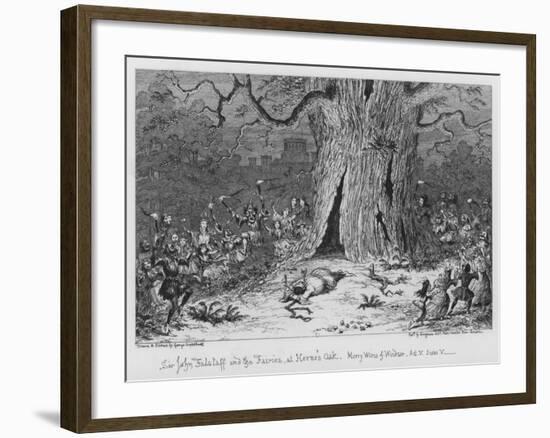 Sir John Falstaff and the Fairies, at Herne's Oak-George Cruikshank-Framed Giclee Print