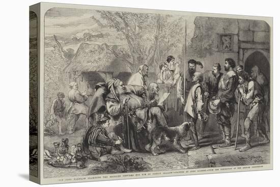 Sir John Falstaff Examining the Recruits Provided for Him by Justice Shallow-Sir John Gilbert-Stretched Canvas
