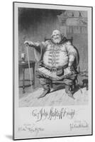 Sir John Falstaff Knight-George Cruikshank-Mounted Giclee Print