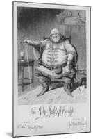 Sir John Falstaff Knight-George Cruikshank-Mounted Giclee Print