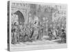 Sir John Falstaff Receiving a Most Unexpected Rebuke from King Henry the Fifth-George Cruikshank-Stretched Canvas