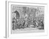 Sir John Falstaff Receiving a Most Unexpected Rebuke from King Henry the Fifth-George Cruikshank-Framed Giclee Print