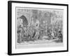 Sir John Falstaff Receiving a Most Unexpected Rebuke from King Henry the Fifth-George Cruikshank-Framed Giclee Print