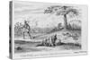 Sir John Falstaff's Grand Manoeuvre at the Battle of Shrewsbury!-George Cruikshank-Stretched Canvas