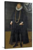 Sir John Garrard, Lord Mayor in 1601, 1618-Daniel Mytens-Stretched Canvas