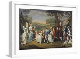 Sir John Halkett and His Family, 1781-David Allan-Framed Giclee Print