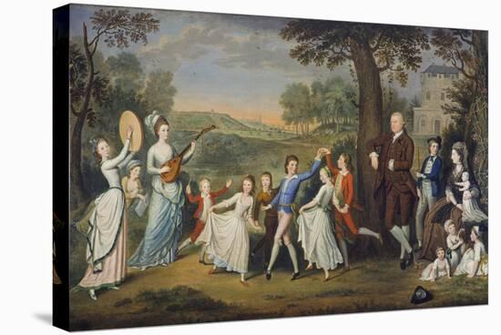 Sir John Halkett and His Family, 1781-David Allan-Stretched Canvas