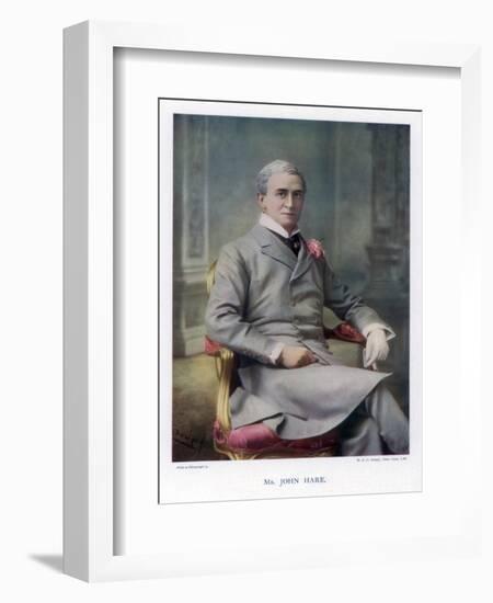 Sir John Hare, English Actor and Manager of the Garrick Theatre, 1901-W&d Downey-Framed Giclee Print