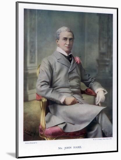 Sir John Hare, English Actor and Manager of the Garrick Theatre, 1901-W&d Downey-Mounted Giclee Print