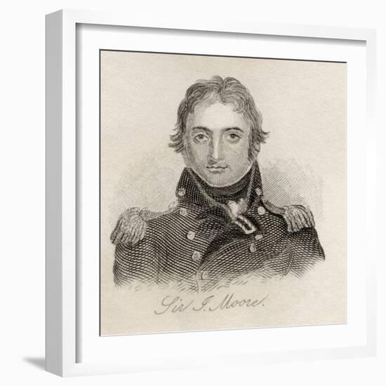 Sir John Moore, from 'Crabb's Historical Dictionary', Published 1825-null-Framed Giclee Print