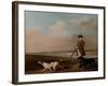 Sir John Nelthorpe, 6th Baronet out Shooting with His Dogs in Barton Field, Licolnshire, 1776-George Stubbs-Framed Giclee Print