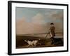 Sir John Nelthorpe, 6th Baronet out Shooting with His Dogs in Barton Field, Licolnshire, 1776-George Stubbs-Framed Giclee Print