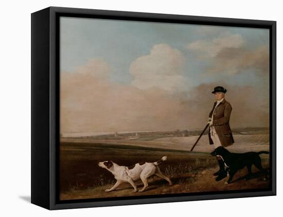 Sir John Nelthorpe, 6th Baronet out Shooting with His Dogs in Barton Field, Licolnshire, 1776-George Stubbs-Framed Stretched Canvas