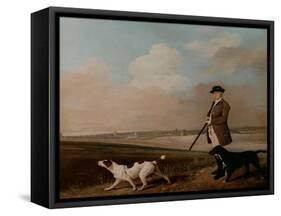 Sir John Nelthorpe, 6th Baronet out Shooting with His Dogs in Barton Field, Licolnshire, 1776-George Stubbs-Framed Stretched Canvas