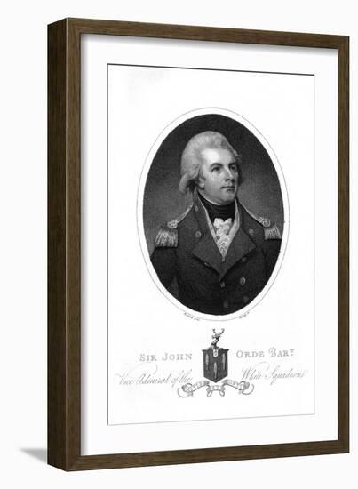 Sir John Orde-George Romney-Framed Art Print