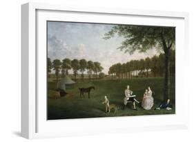 Sir John Shaw and His Family in the Park at Eltham Lodge, Kent, 1761-Arthur Devis-Framed Giclee Print