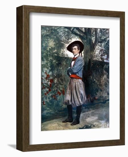 Sir Johnston Forbes-Robertson in the Sacrament of Judas, C1902-Ellis & Walery-Framed Giclee Print