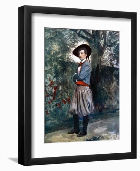 Sir Johnston Forbes-Robertson in the Sacrament of Judas, C1902-Ellis & Walery-Framed Giclee Print