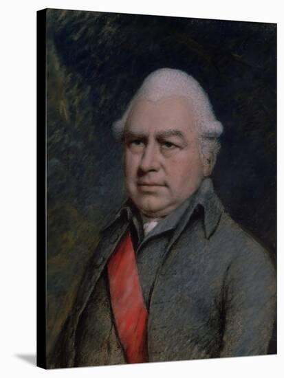 Sir Joseph Banks, English Naturalist, (1743-1820)-James Sharples-Stretched Canvas