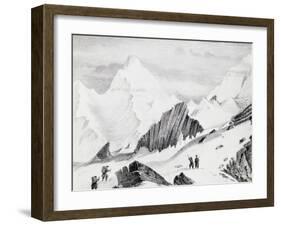 Sir Joseph Dalton Hooker at Ciuncerna Pass, from Himalayan Journals-Joseph Dalton Hooker-Framed Giclee Print