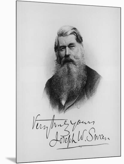Sir Joseph Wilson Swan, Scientist and Inventor, C1900-null-Mounted Giclee Print