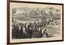 Sir Jung Bahadoor Directing a Procession of Seven Hundred Elephants across the Sarda-Godefroy Durand-Framed Giclee Print