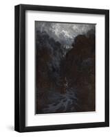 Sir Lancelot Approaching the Castle of Astolat-Gustave Dore-Framed Premium Giclee Print