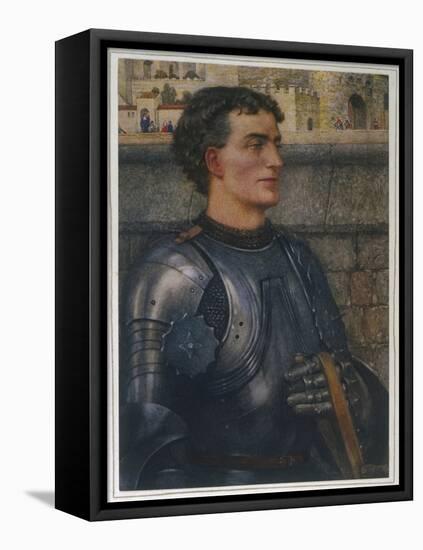 Sir Lancelot Goes to Guinevere as Ambassador-Eleanor Fortescue Brickdale-Framed Stretched Canvas