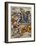 Sir Lancelot Prevents Sir Bors from Slaying King Arthur-Walter Crane-Framed Art Print