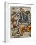 Sir Lancelot Prevents Sir Bors from Slaying King Arthur-Walter Crane-Framed Art Print