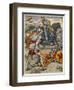 Sir Lancelot Prevents Sir Bors from Slaying King Arthur-Walter Crane-Framed Art Print