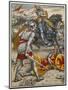 Sir Lancelot Prevents Sir Bors from Slaying King Arthur-Walter Crane-Mounted Art Print