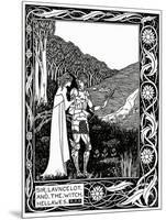 "Sir Launcelot and the Witch Hellawes" 1870-Aubrey Beardsley-Mounted Giclee Print
