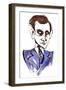 Sir Lennox Berkeley, English composer; caricature-Neale Osborne-Framed Giclee Print